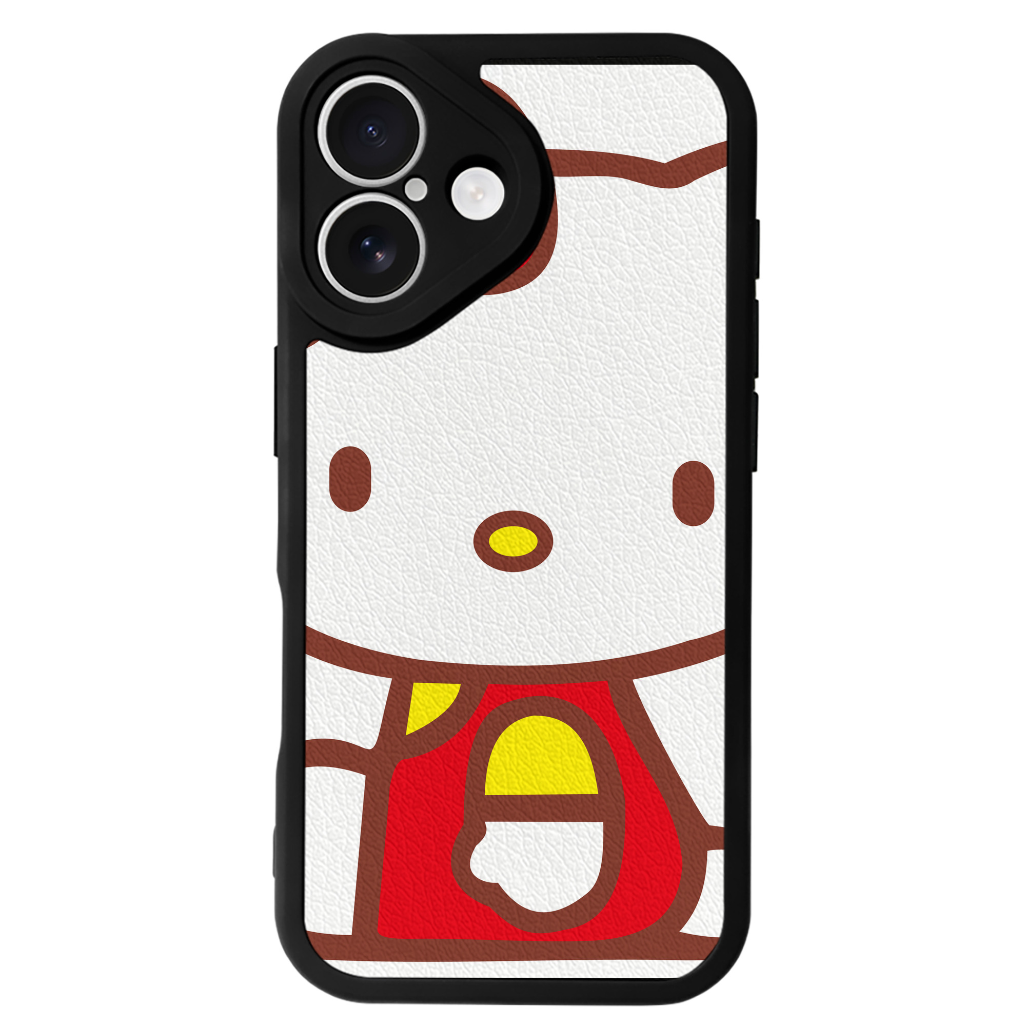 （画像用） Hello Kitty ハローキティ 【iPhone 16シリーズ対応】シリコンスマホケース（レザー調） 材質：シリコン
